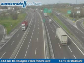 Obraz podglądu z kamery internetowej Bologna - A14 - KM 16 